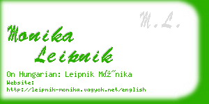 monika leipnik business card